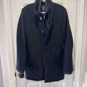 Men's Black Pea Coat